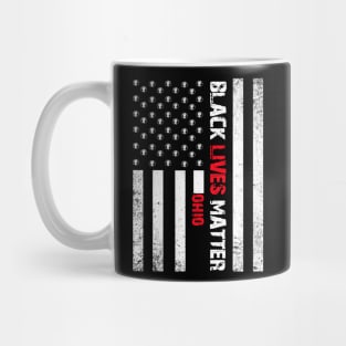 Ohio black lives matter Flag American Vintage Mug